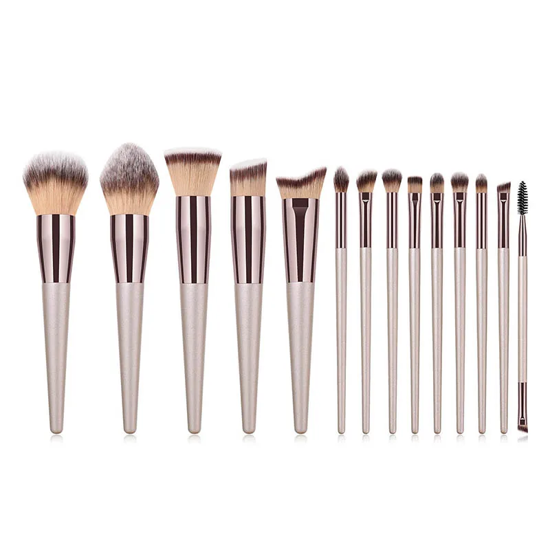 Elite 15-Piece Professional Makeup Brush Set – Face & Eye Essentials
